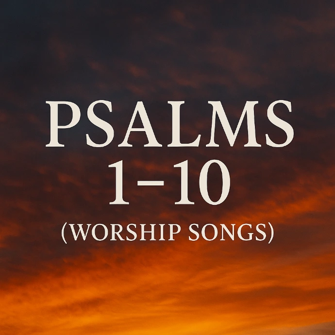 Album chrétien Psaumes 1 à 10 chantés en worship en anglais inspirés de la Bible